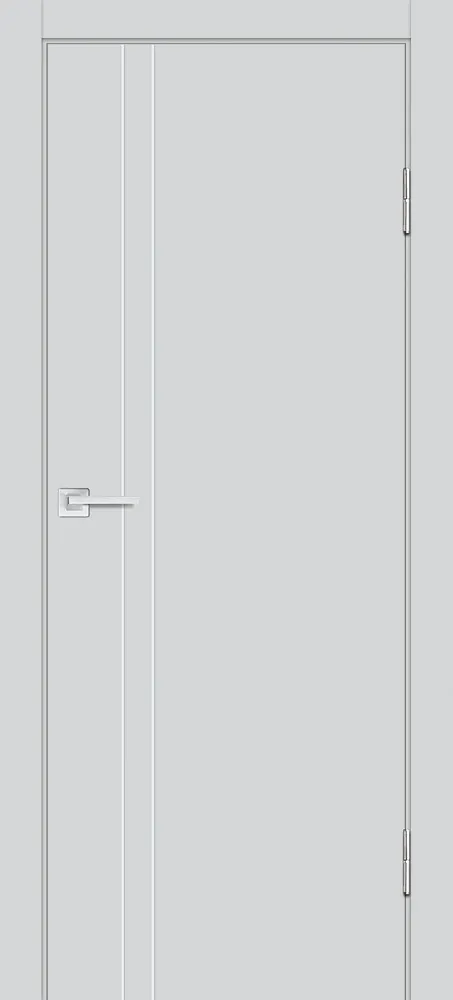 Фото Межкомнатная дверь P-20 AL  молдинг Сапфир матовый